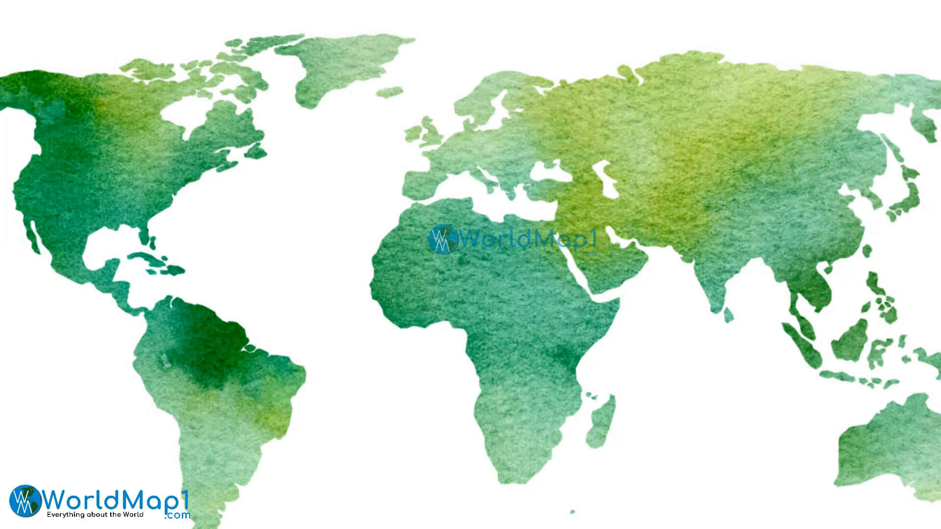 World Countries Grass Map
